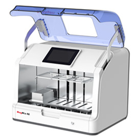 Medium throughput nucleic acid extractor, 3 plates, 96 well plate, 8 magnetic sleeves, processing 1-48 samples
